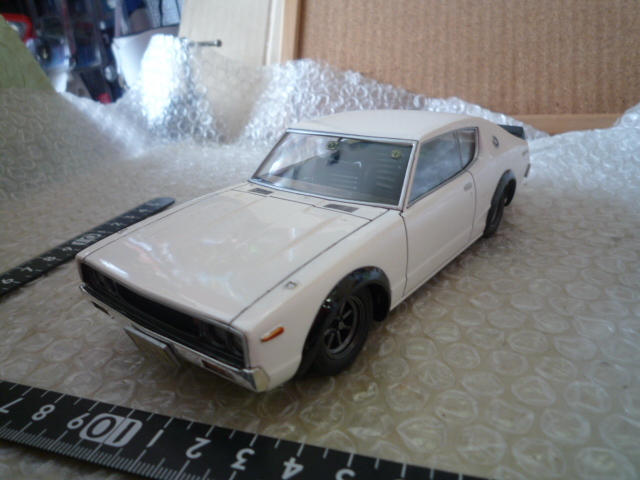 1/24 スカライン ケンメリ GT-R ホワイト 塗装 改造 完成品 現状渡し品 同梱不可