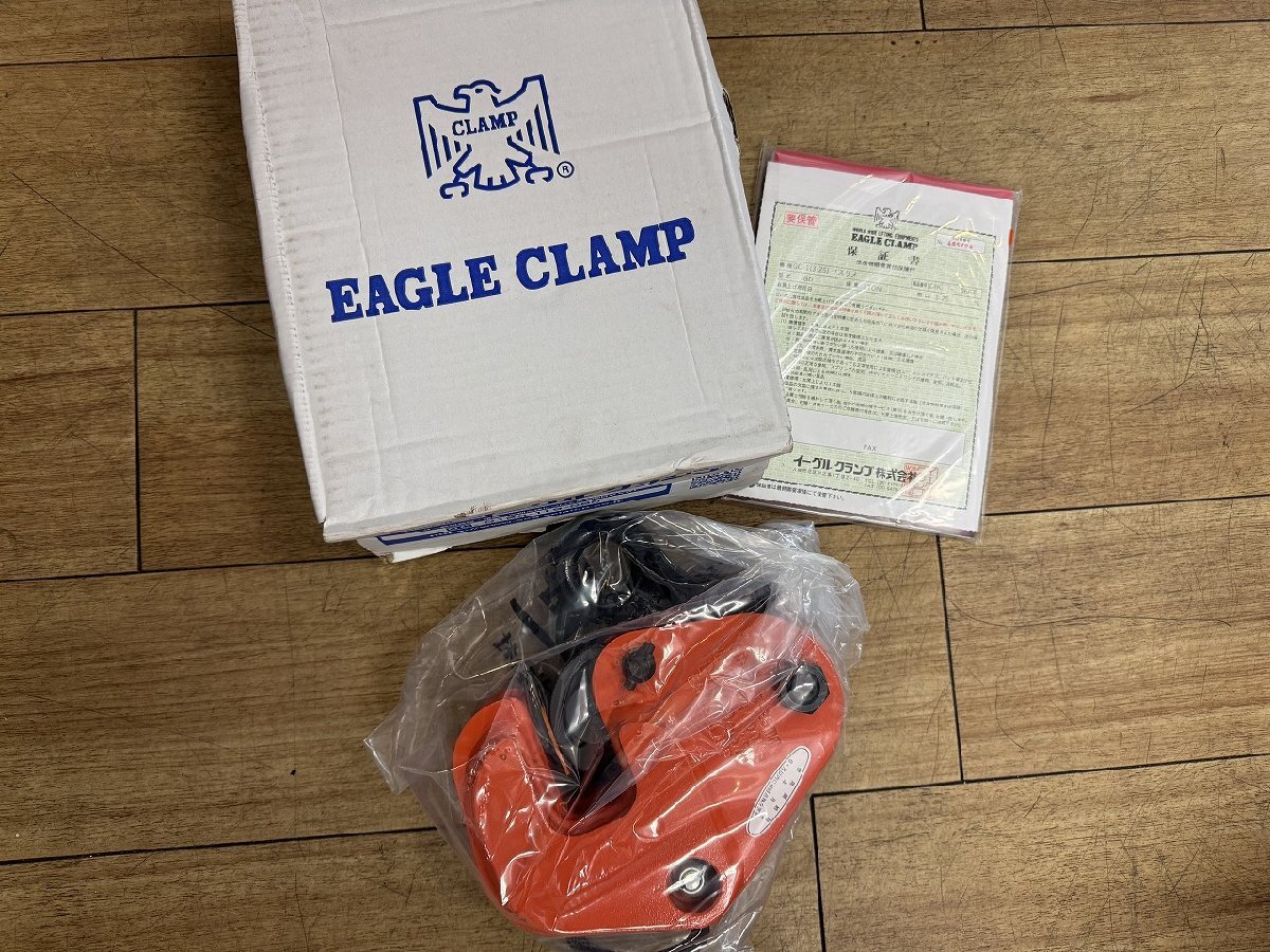 〓 未使用品【EAGLE CLAMP イーグルクランプ GD-1 3-25 クランプ 吊り具 吊具 工具 オレンジ 箱付き】HO10325