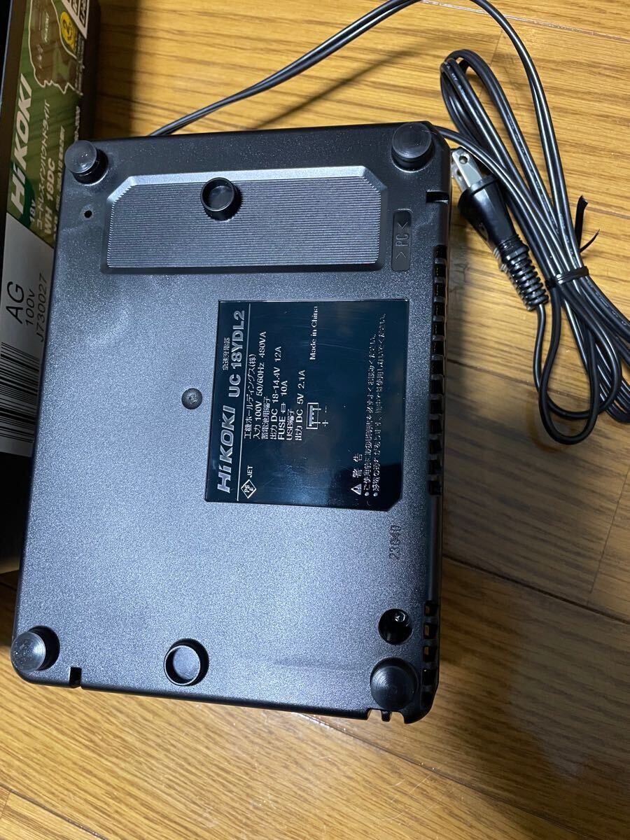 ハイコーキ 未使用の充電器UC18YDL2とインパクトケース!の ハイコーキ 未使用の充電器UC18YDL2とインパクトケース!の