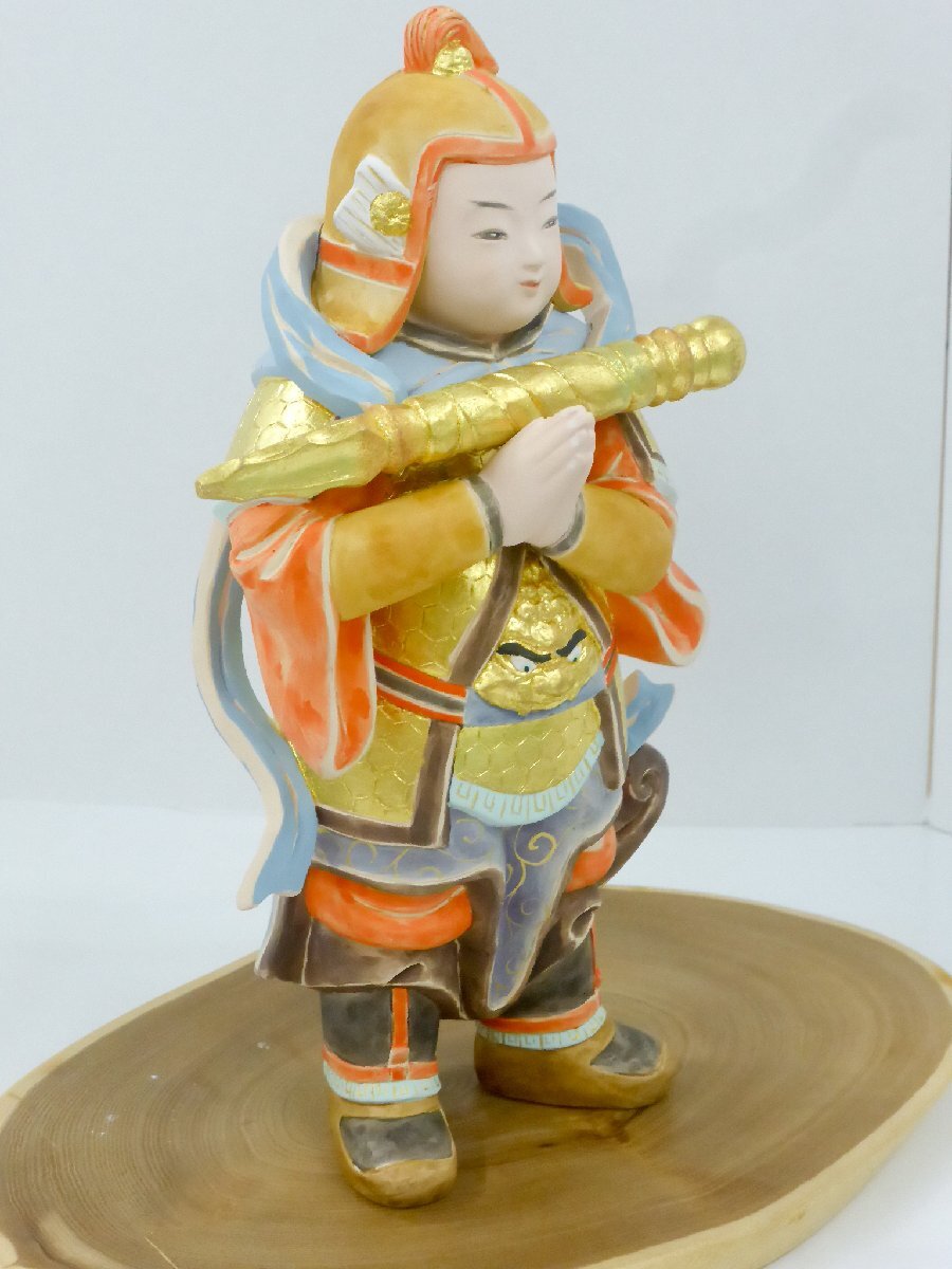 [ long-term keeping goods ] Hakata doll .. heaven door field . four . work pedestal * box attaching 