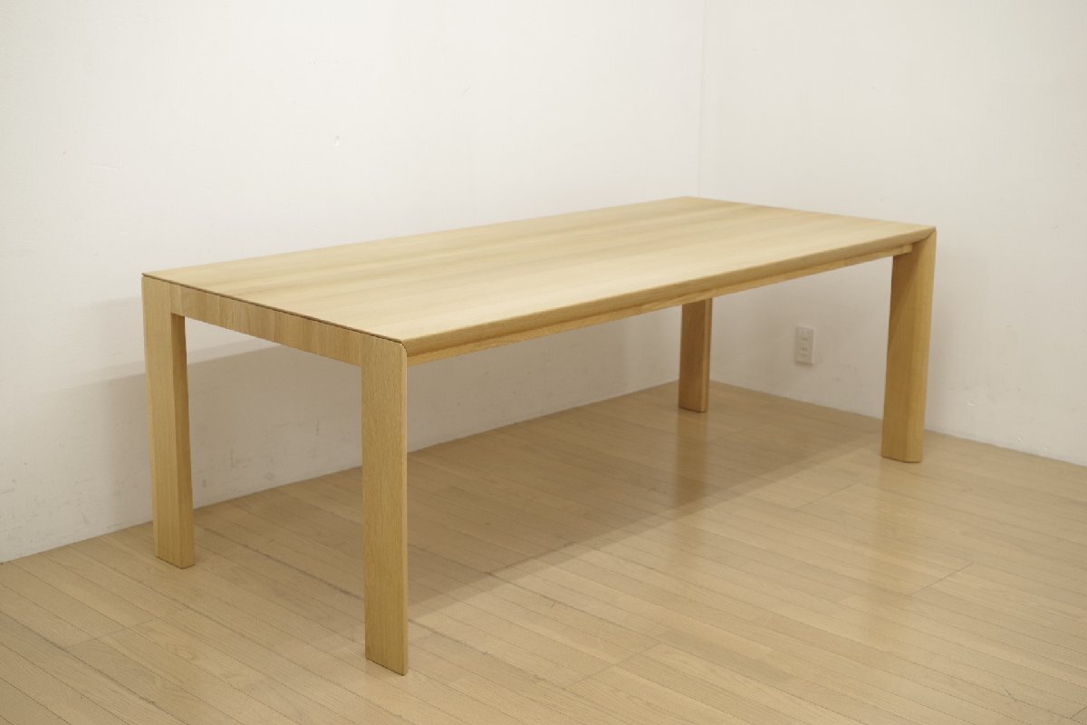 展示品 karimoku カリモク オーク材 ダイニングテーブル DU6110 幅200cm 食卓机 ナチュラル シンプル リビング 食卓 新品28万円