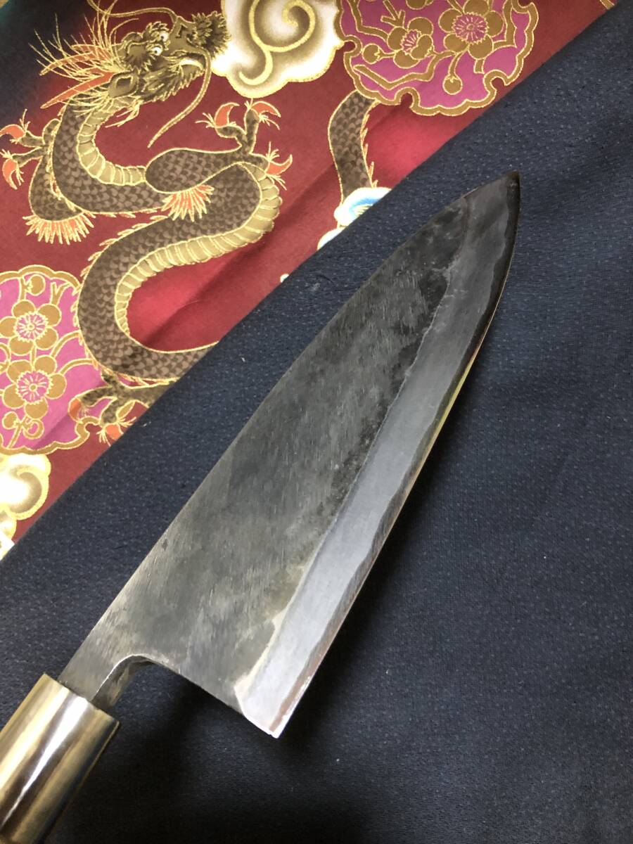 中古美品・研ぎ済み】【白鋼・黒打ち】 越前打ち刃物 出刃包丁 中古美品・研ぎ済み】【白鋼・黒打ち】 越前打ち刃物 出刃包丁
