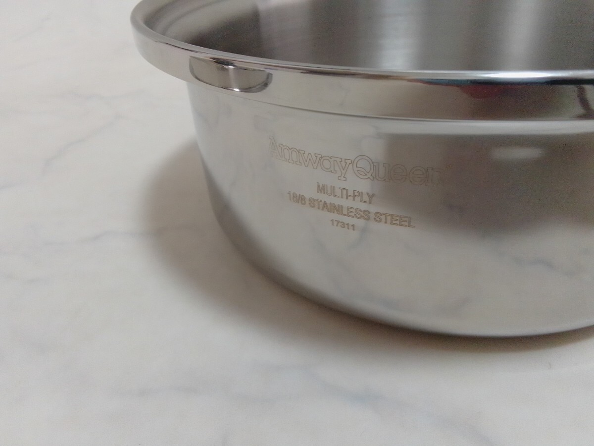 未使用 Amway 中ソースパン 小ソースパン 2個セット 現行型 片手 未使用 Amway 中ソースパン 小ソースパン 2個セット 現行型 片手
