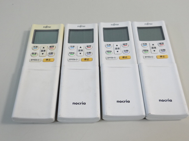 H3716 Fujitsu remote control AR-RFA2J/2xAR-RFL5J/AR-RFK6J 4 piece set sale operation verification ending [ secondhand goods ]