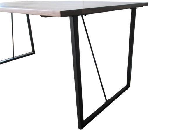 送料別途】 テーブル脚 □型スチール脚(ブラック) 細脚 2個 送料別途】 テーブル脚 □型スチール脚(ブラック) 細脚 2個