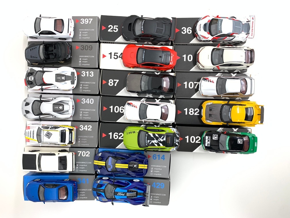 MINI GT ミニGT ミニカーまとめ 計19台【中古美品】GIY46536