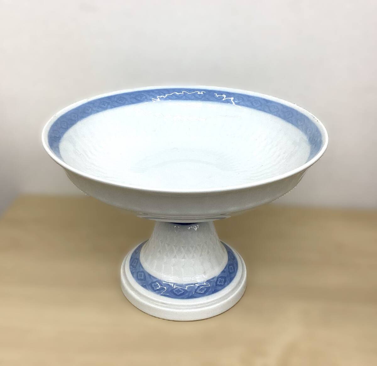ロイヤルコペンハーゲン ボウル ブルーファン フルーツ コンポート 脚つきボウル Blue Fan kyid12827K