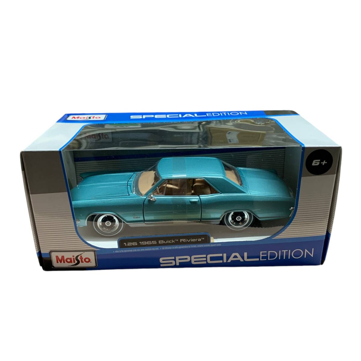 ◆未使用◆マイスト 1955 Buick Riviera Maisto Design ミニカーコレクション 1:26 Scale ビュイック リビエラ メタリックブルー Q78167NI