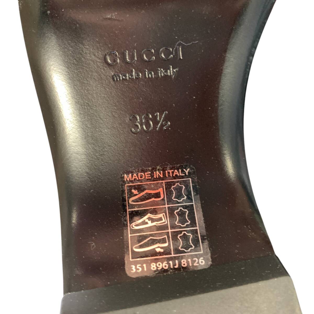 ◆中古品◆ GUUCI グッチ ホースビット ウィメンズ プラットフォーム ローファー レザー 赤 36 1/2(23.5cm) 箱有 保存袋有 V79781NC