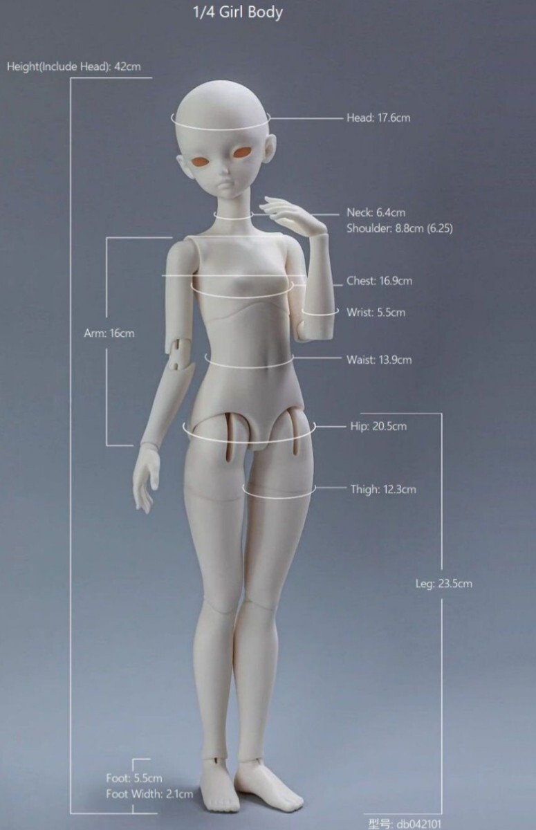 1/4 ドールボディ Fatemoons 1/4 Girl Body: Milk Skin 1/4 ドールボディ Fatemoons 1/4 Girl Body: Milk Skin