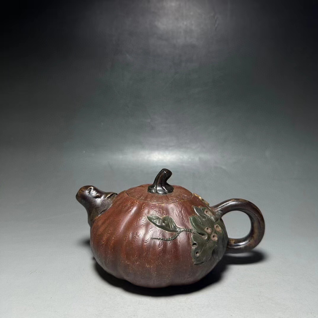 聚寶齋*紫砂精彫*道洪玉珠壺】希少珍品 烈しく 茶壺 茶道具 中国 聚寶齋*紫砂精彫*道洪玉珠壺】希少珍品 烈しく 茶壺 茶道具 中国