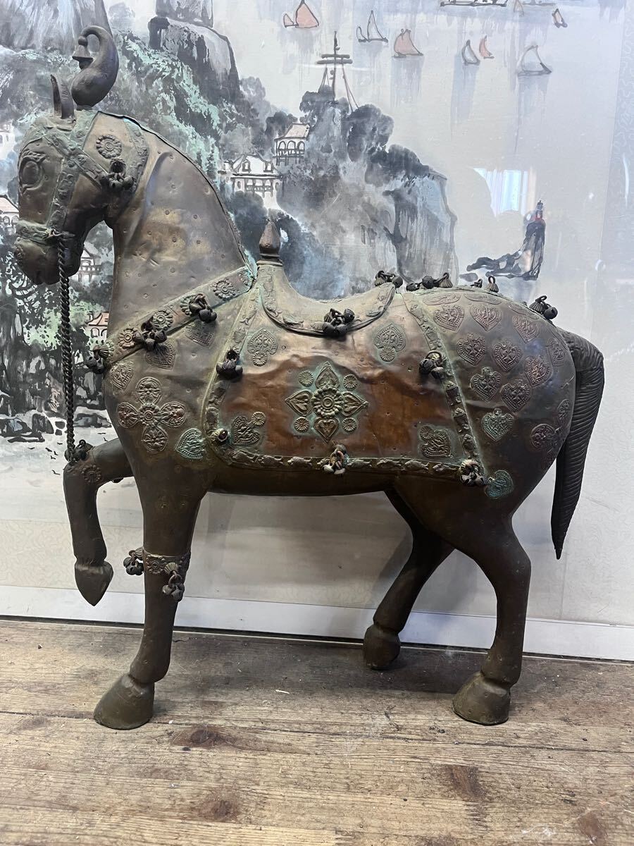 銅 馬 中国 骨董 銅馬 青銅器 オブジェ 置物 時代物 動物