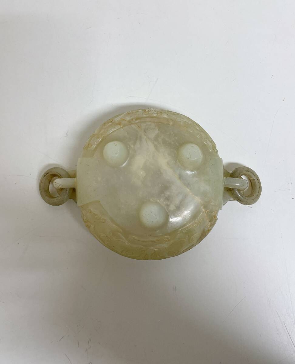 中国 緑釉竹雀 筆入 易叟居 送料込み0225 美術品・アンティーク