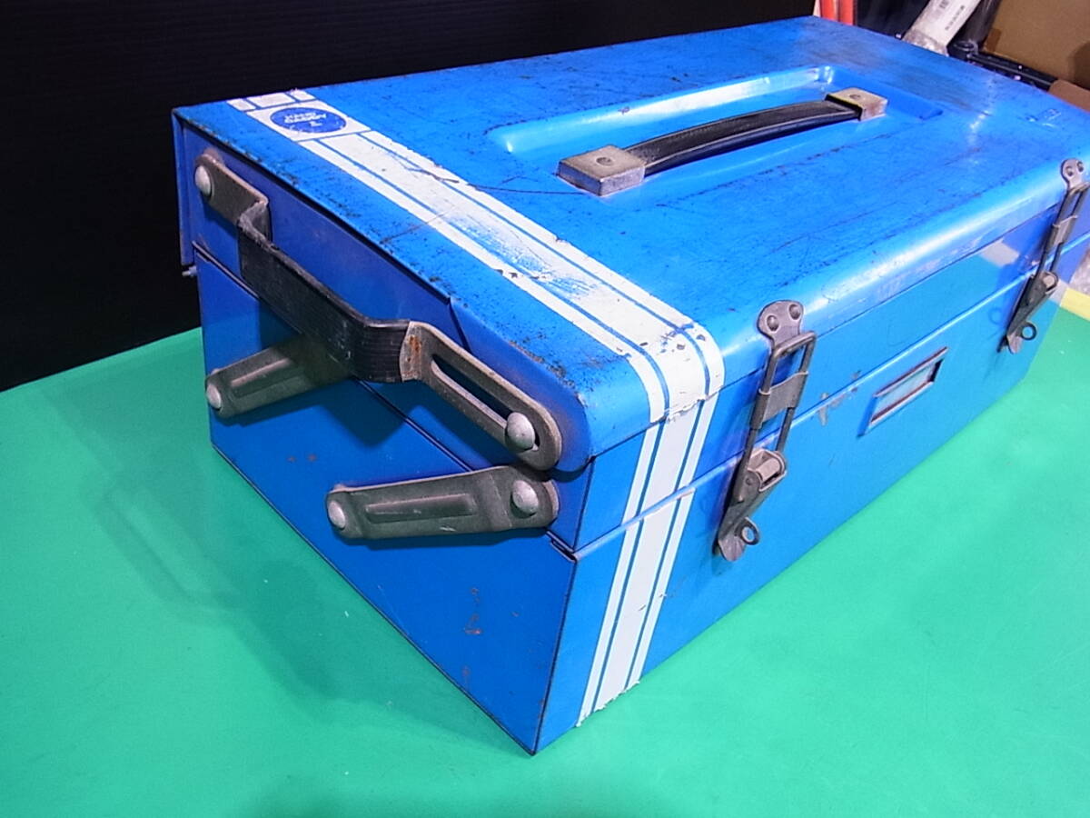 ビンテージ 工具箱 ツールボックス HORY HAND CADDY ブルー 状態 ビンテージ 工具箱 ツールボックス HORY HAND CADDY ブルー 状態