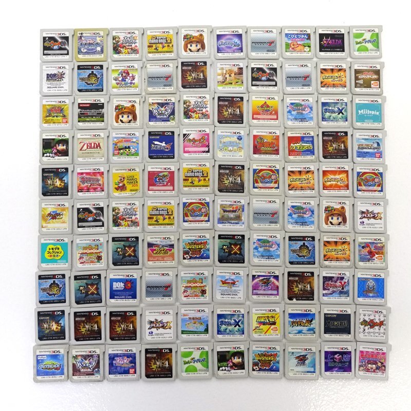 ☆ジャンク☆3DS ソフト ROMのみ ソフトのみ まとめ売り 計100本 ☆ジャンク☆3DS ソフト ROMのみ ソフトのみ まとめ売り 計100本