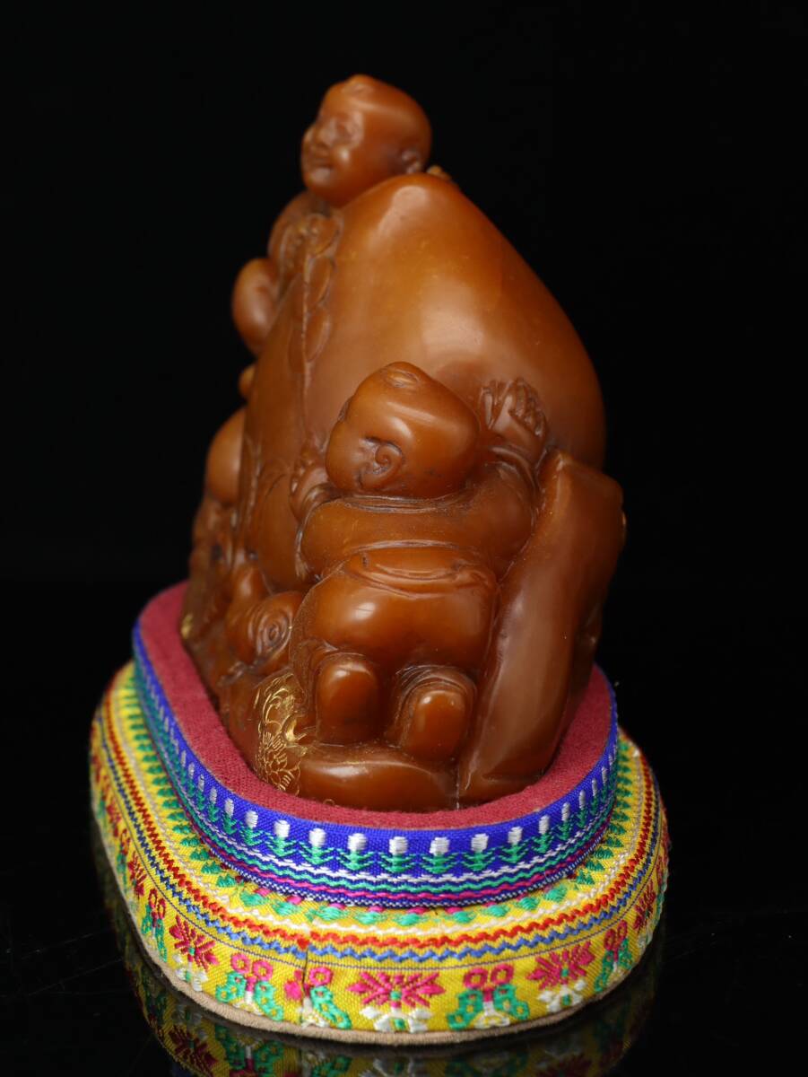 中国古玩 中国古美術品 石造唐獅子透し蓋双耳三ツ脚波彫文香炉 中国古玩 中国古美術品 石造唐獅子透し蓋双耳三ツ脚波彫文香炉