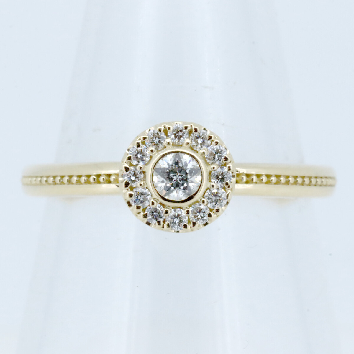 フェスタリア ダイヤモンド リング 指輪 0.109ct 0.10ct 13号 K18YG(18金 イエローゴールド) 質屋出品