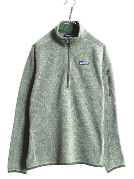 パタゴニア ベターセーター ハーフジップ レディース L 程/ 22年製 Patagonia アウトドア フリース ジャケット プルオーバー ジャンパー 緑