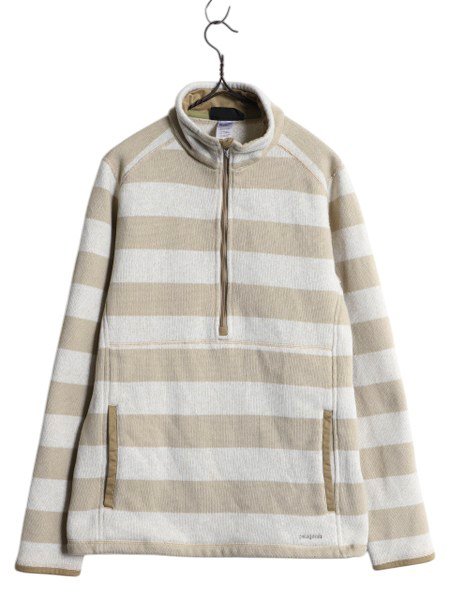 パタゴニア ボーダー ベターセーター マースピアル フリース ジャケット レディース L 12年製 Patagonia プルオーバー ハーフジップ 裏起毛