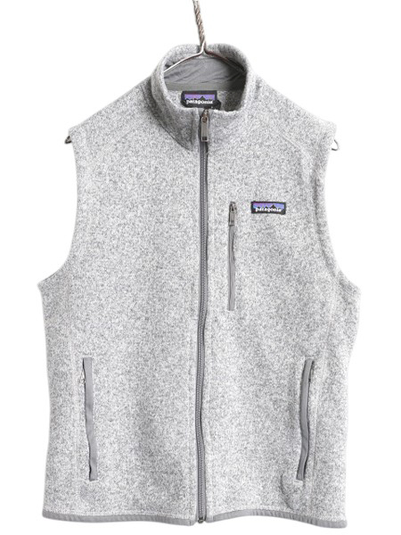 パタゴニア ベターセーター ベスト メンズ S / 17年製 Patagonia フリース セーター 前開き フルジップ アウトドア ハイネック 重ね着 灰