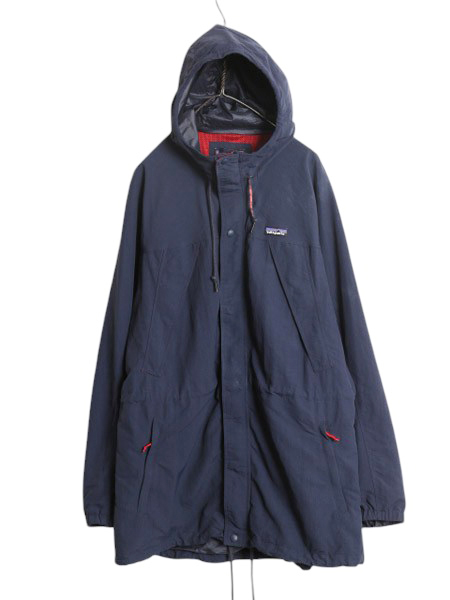 パタゴニア ナイロン マウンテンパーカー ジャケット メンズ XL / 古着 20年製 Patagonia フルジップ ブルゾン アウトドア 大きいサイズ 紺