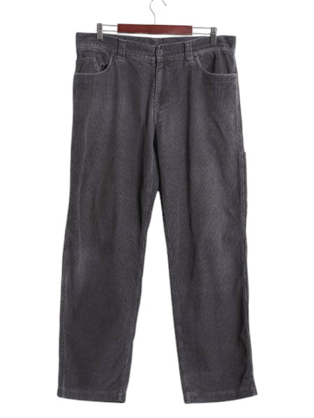 ノースフェイス 細畝 コーデュロイ ペインター パンツ メンズ 36 古着 アウトドア ワーク ストレート ストレッチ コーズ スラックス グレー