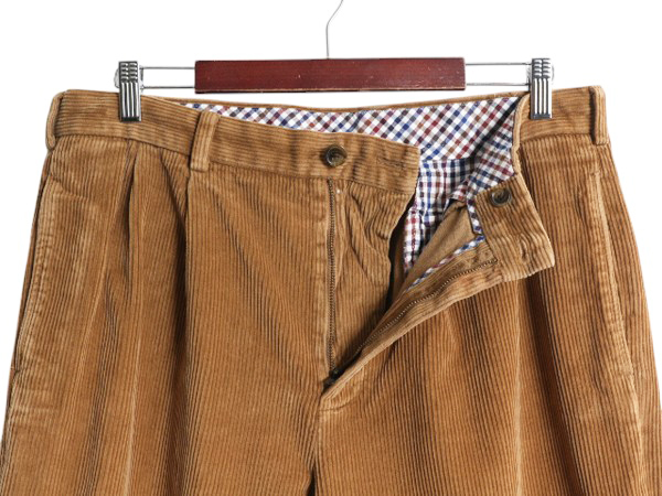 Brooks Brothers futoshi . вельвет брюки мужской полный размер 36 29 б/у одежда Brooks Brothers 346 слаксы распорка two tuck Brown