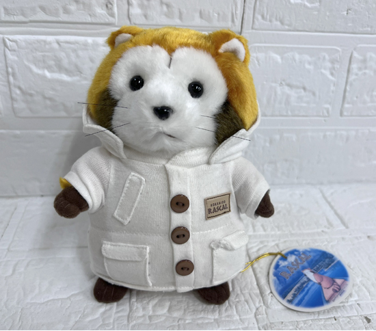 保管品 北海道限定 あらいぐまラスカル マウンテンパーカー(白) ぬいぐるみ 世界名作劇場 タグ付き アルファ 札幌市