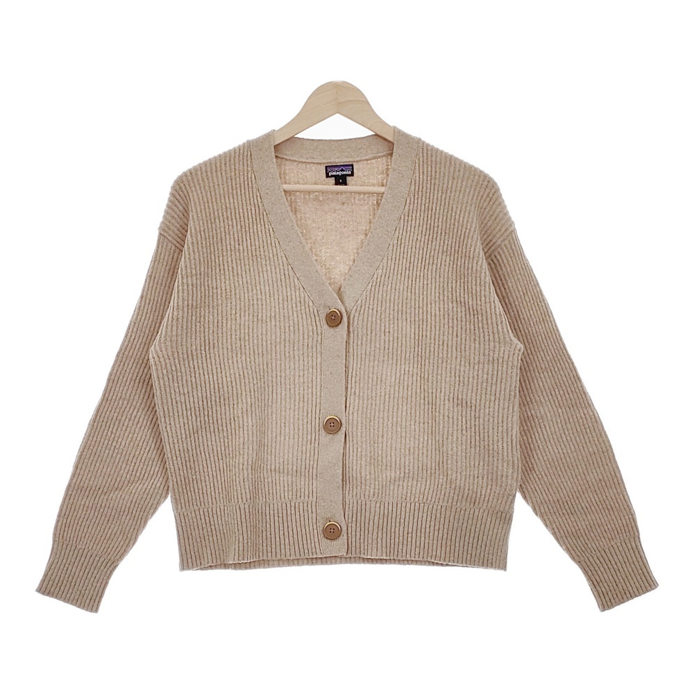patagonia 51030FA22 ウィメンズリサイクルウールブレンド サイズS カーディガン ベージュ パタゴニア 4-1123T 252282