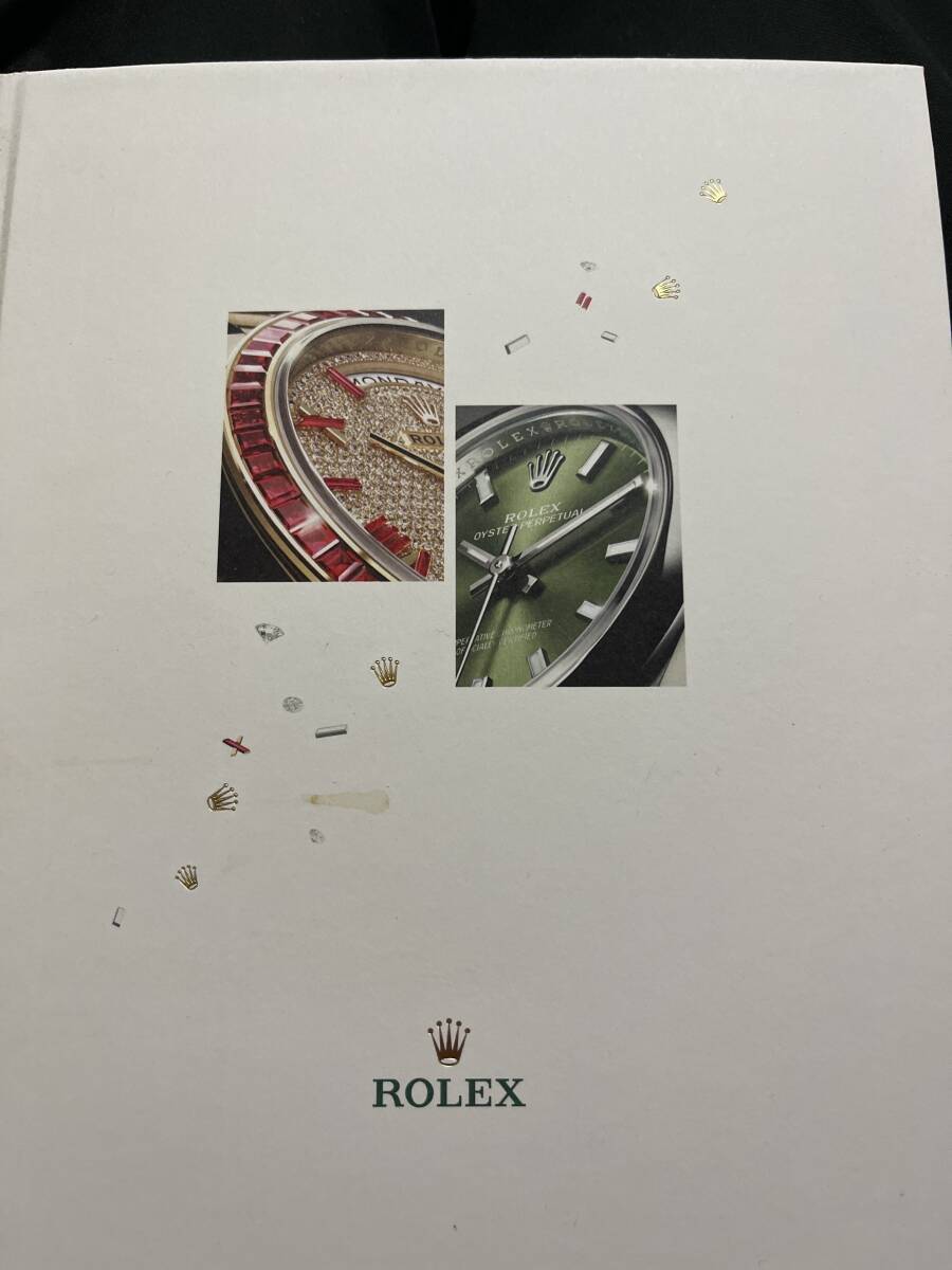 送料込み2017年ごろ正規販売店ロレックスハードガバー小型カタログ価格表つき_画像1