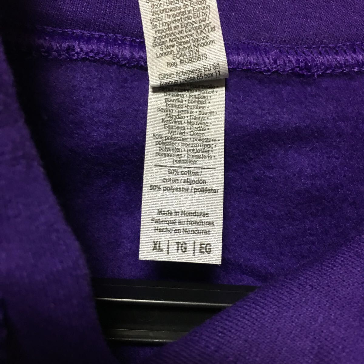 新品未使用 GILDAN ギルダン カブリパーカー パープル 紫 XL_画像4