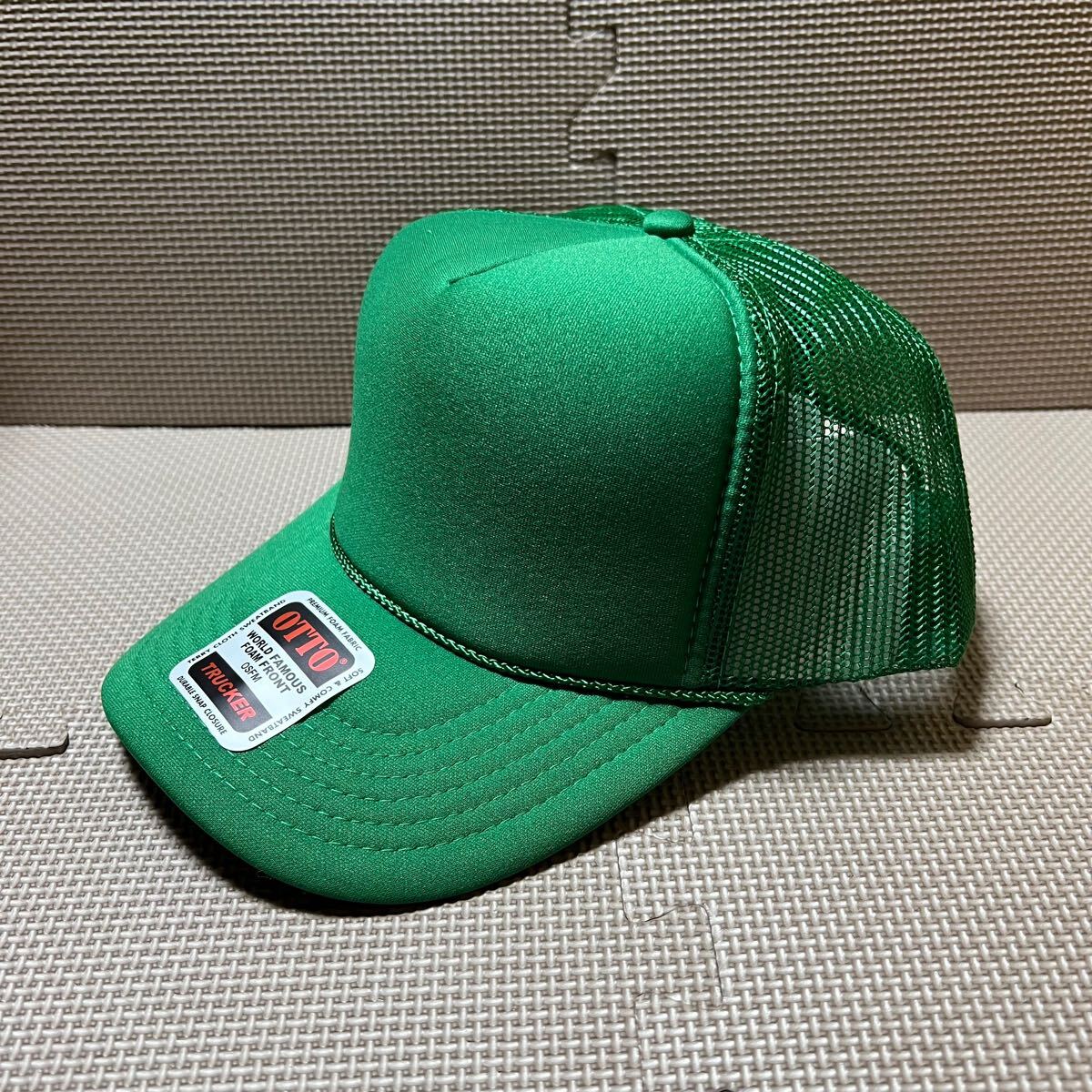 新品未使用 OTTO メッシュキャップのケリーグリーン 緑