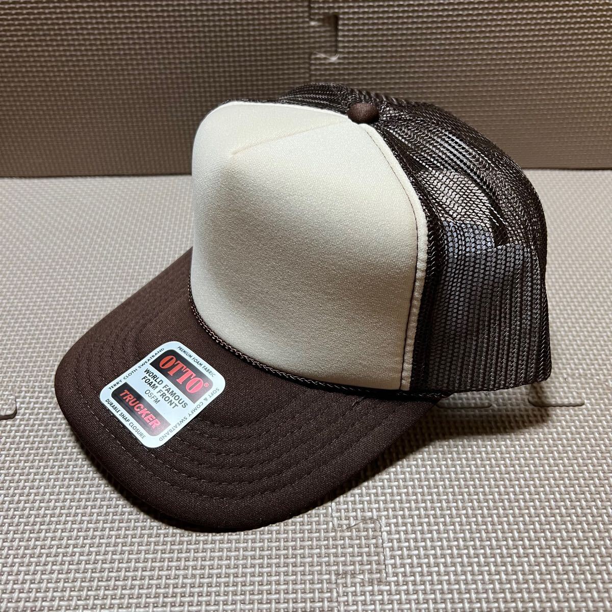 新品未使用 OTTO メッシュキャップのブラウンタン