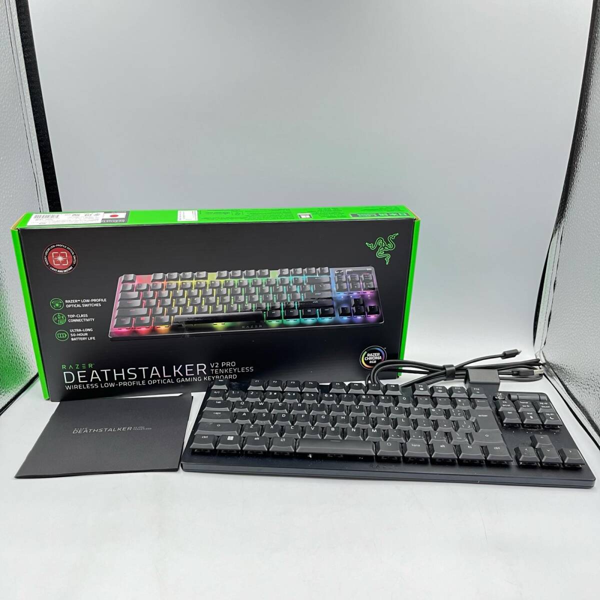 B1462★ RAZER DEATHSTALKER ゲーミングキーボード PC周辺機器 V2 PRO TENKEYLESS