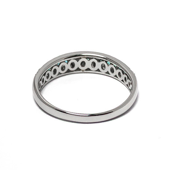 新品 NGLカード鑑付 パライバトルマリン 0.15ct ダイヤモンド 0.32ct プラチナ リング