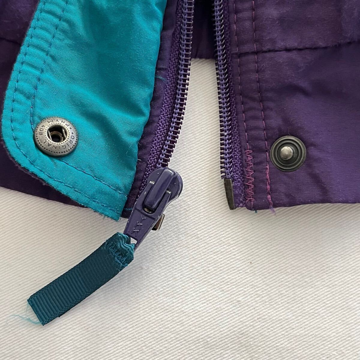 80s L.L.Bean 中綿 ナイロン バギーズジャケット XL パープル USA製 ビンテージ 80年代 LL Bean LLビーン オリジナル ヴィンテージ