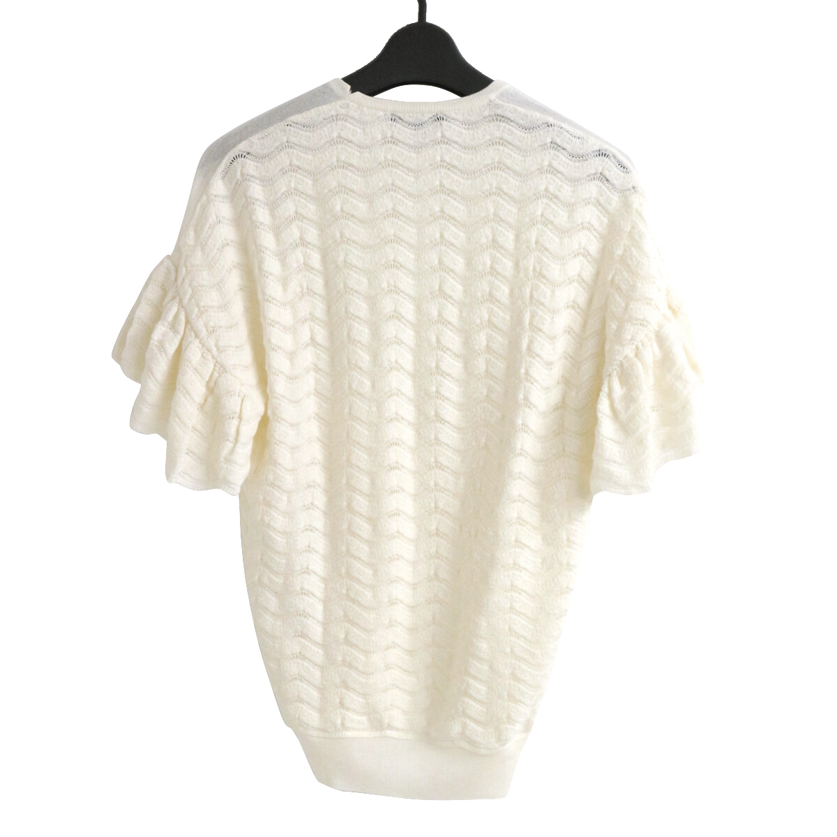 Drawer D PR1 WO 16G LACE/SSL PO レースショートスリーブニット 1 6518-106-0348 ドゥロワー