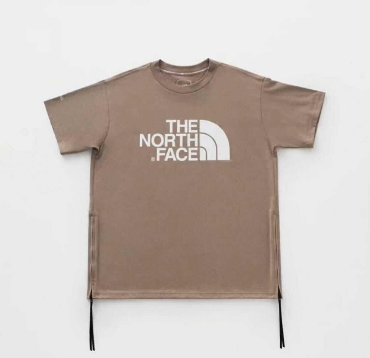 希少　即完売　HYKE THE NORTH FACE ハイク　ノースフェイス　TEC BIG TEE Tシャツ　半袖　 アウトドア　タン　ベージュ