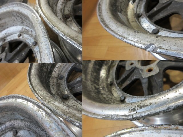 当時物 深リム SSR ロンシャン XR-4 3ピース ホイール 4本 4H114