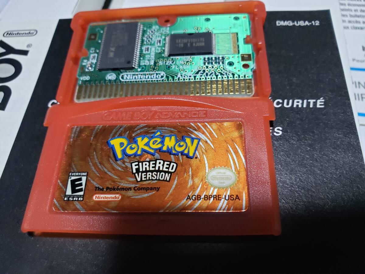 海外 北米 英語 GBA Pokemon FireRed Version 海外 北米 英語 GBA Pokemon FireRed Version