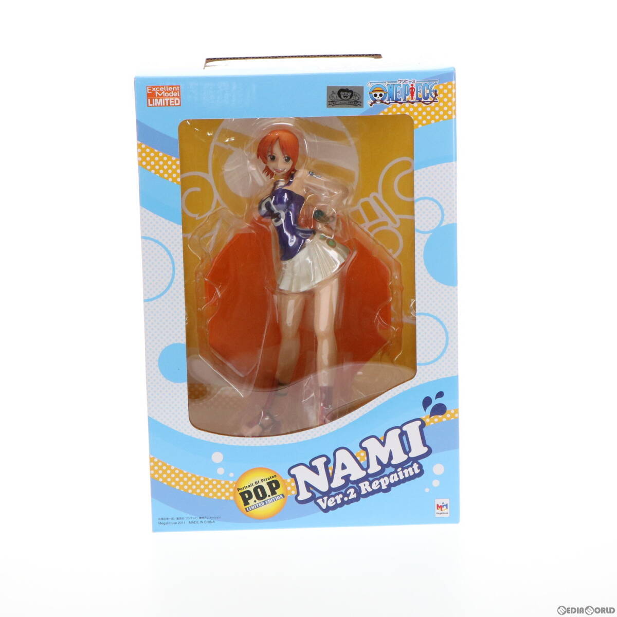 【中古】[FIG]メガトレショップ限定 Portrait.Of.Pirates P.O.P LIMITED EDITION ナミVer.2 Repaint ONE PIECE(ワンピース) 1/8 完成品 フ
