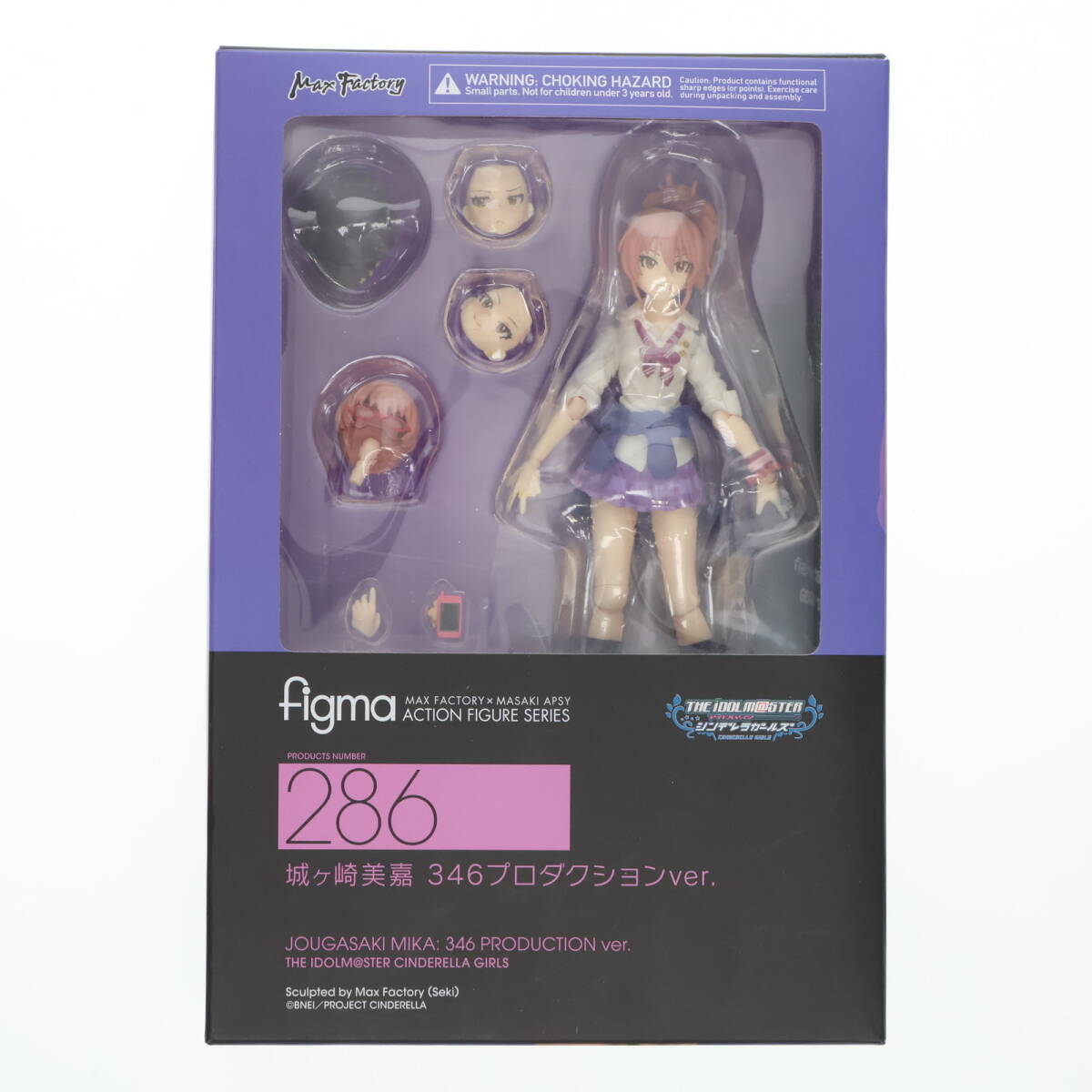 【中古】[FIG]GOODSMILE ONLINE SHOP限定特典付属 figma(フィグマ) 286 城ヶ崎美嘉 346プロダクションver. アイドルマスター シンデレラガ