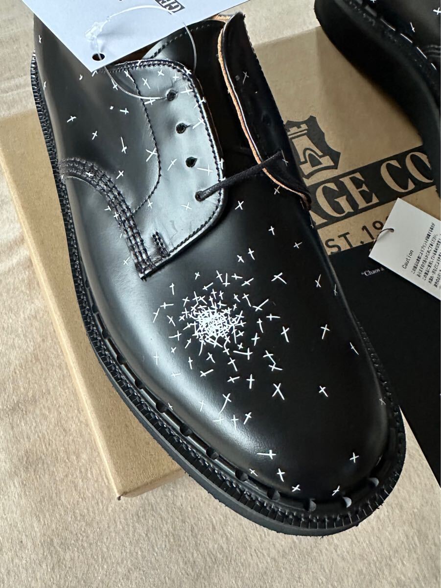 黒9新品 UNDERCOVER GEORGE COX別注 クロスプリント カウハイド 黒9新品 UNDERCOVER GEORGE COX別注 クロスプリント カウハイド