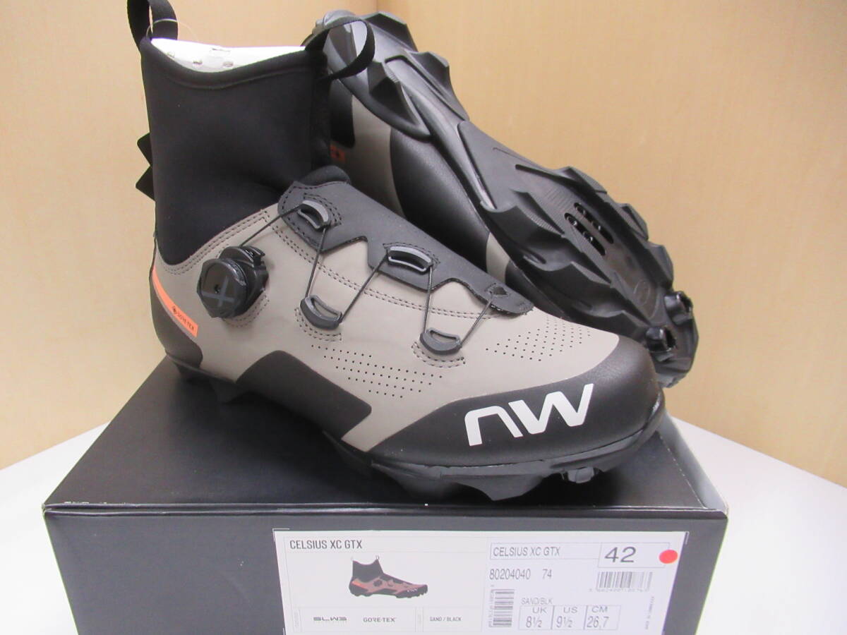 NW CELSIUS XC GTX 新色サンド EU42 26.7cm ノースウェーブ ウインターシューズ MTB