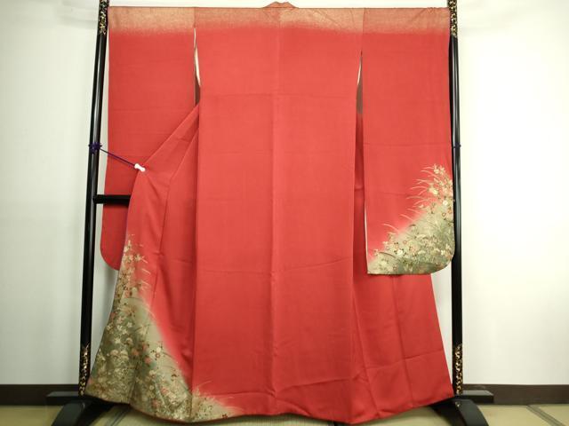 平和屋着物■豪華振袖　草花文　暈し染め　金彩　逸品　DAAJ5024rt