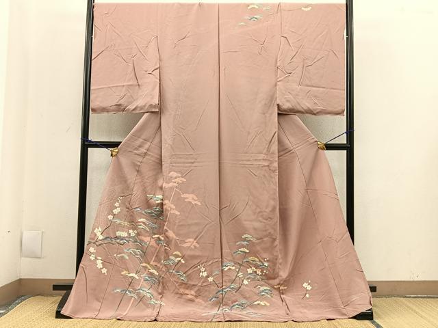 平和屋着物■訪問着　浜松文　金彩　仮絵羽　逸品　未使用　BAAM1863pm
