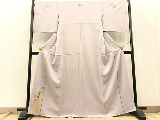 平和屋着物■豪華色留袖　草花文　金彩　正絹　逸品　BAAM0659fc