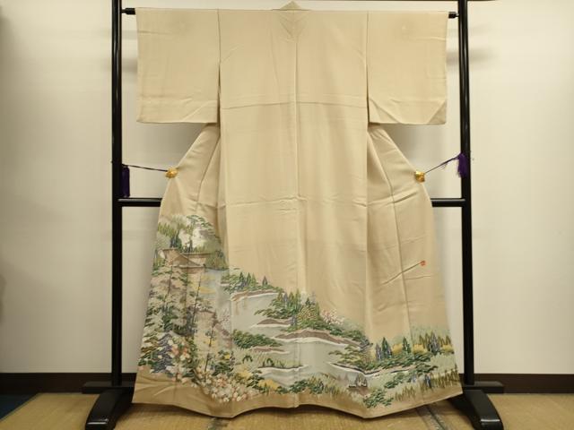 平和屋着物■豪華色留袖　作家物　風景文　正絹　逸品　CAAI5449dy