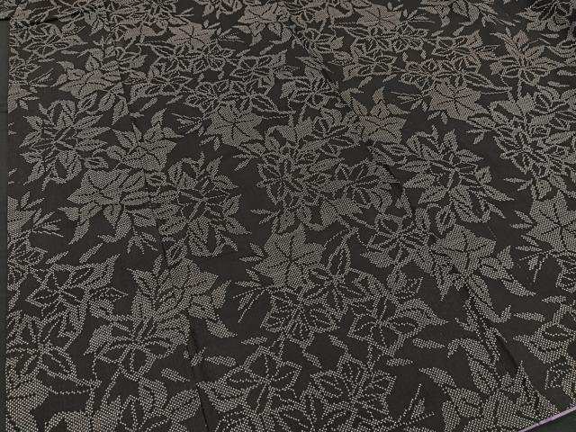 平和屋着物■本場大島紬　7マルキ　花尽くし　正絹　逸品　BAAK2264gt