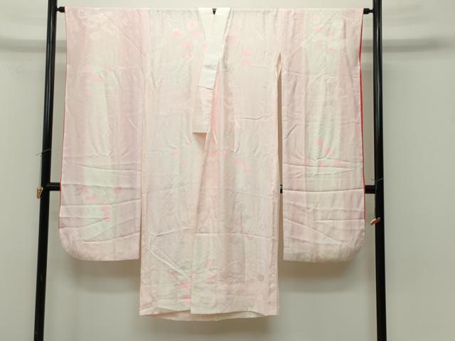 平和屋着物■振袖用長襦袢　無双仕立て　松梅地紋　暈し染め　正絹　逸品　CAAJ6920gh
